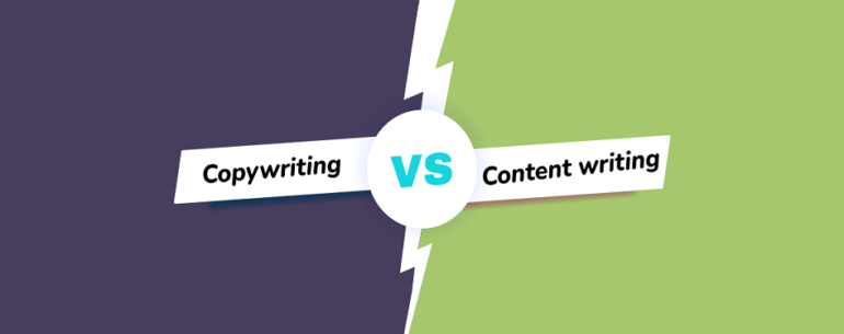 copywriting vs. content writing