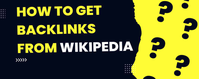 how to get backlinks from wikipedia