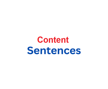 content in a sentence