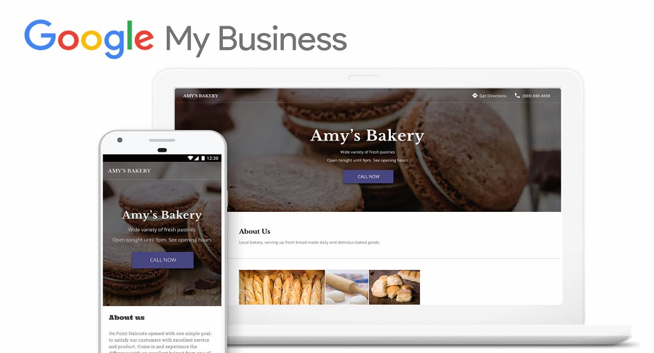 google business profile website